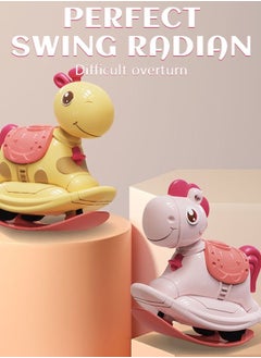 GROIC 2 Pieces Rocking Horse Toys Press and Go Toy Cars Pull Back Vehicles Horse Car for Kids  - Image 2