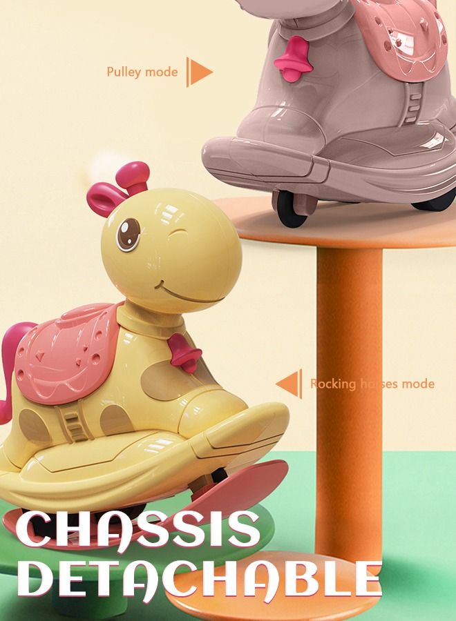 GROIC 2 Pieces Rocking Horse Toys Press and Go Toy Cars Pull Back Vehicles Horse Car for Kids - Image 5
