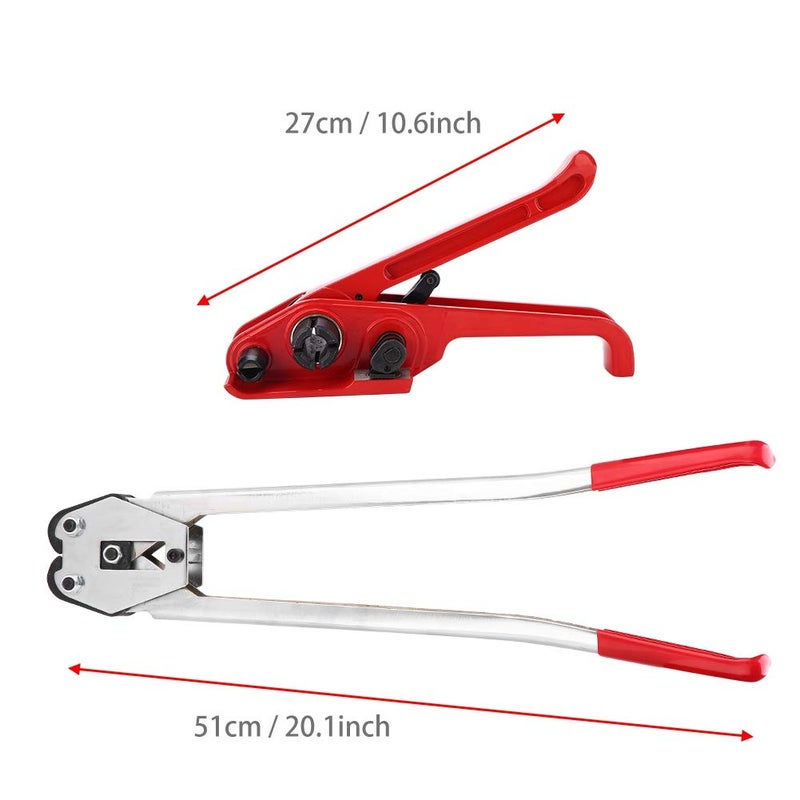 klarako Strapping Tool Kit, Strap Tensioner and Sealer Tool Set with Triangular Fixation Flexible Operation Desgin for PP and PET 0.47"to 0.75"(12-19mm) - Image 3
