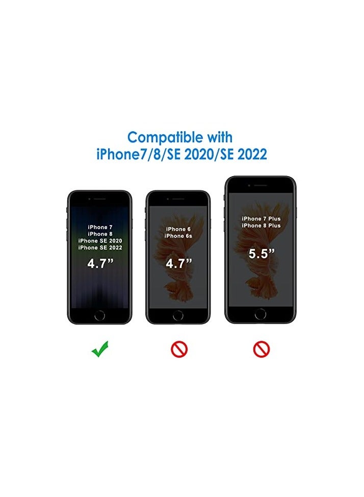 جي تيك حافظة JETech لهاتف iPhone SE 3/2 (إصدار 2022/2020)، مقاس 4.7 بوصة، غطاء ممتص للصدمات غير أصفر اللون، ظهر شفاف مضاد للخدش (شفاف) - Image 4