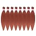 Dorsanee Ginger Braiding Hair Pre Stretched 16 Inch 8 Packs Braiding Hair Extensions for Crochet Box Braids Twists Locs Hair Itch Free Soft Yaki Texture Hot Water Setting 350 - Image 2