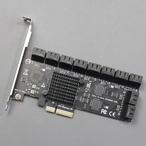 GLOTRENDS SA3220 20-Port PCIe X4 SATA Expansion Card, Compatible with Windows,Linux,Mac OS,NAS - Image 3