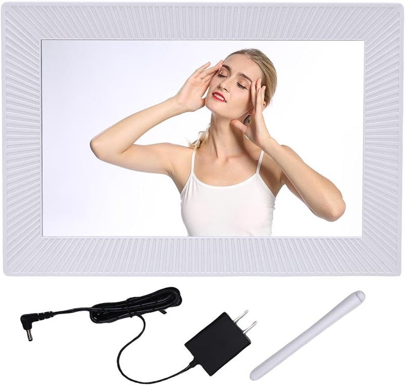 FTVOGUE 10.1 Inch WiFi Digital Picture Frame 32GB HD Touch Screen Auto Rotate US Plug - Image 2