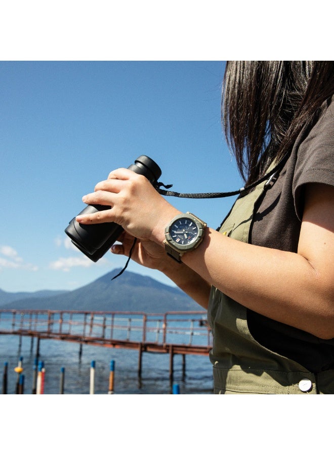 كاسيو Pro Trek Solar Bluetooth Outdoor Men’s Watch PRJ-B001-5D, 50.3 mm Beige Bio-Based Resin Case & Band, 100 m WR - Image 4