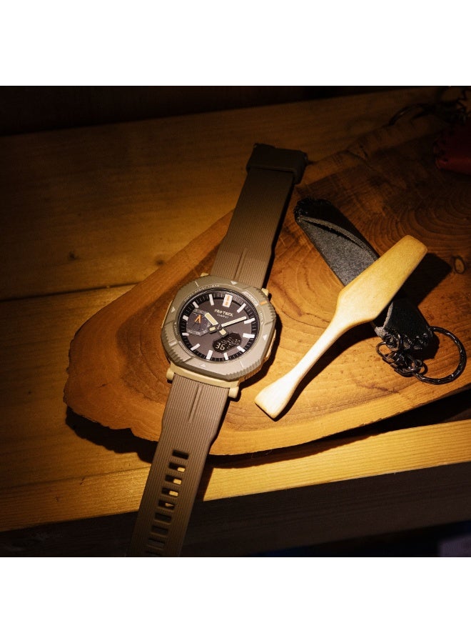 كاسيو Pro Trek Solar Bluetooth Outdoor Men’s Watch PRJ-B001-5D, 50.3 mm Beige Bio-Based Resin Case & Band, 100 m WR - Image 5