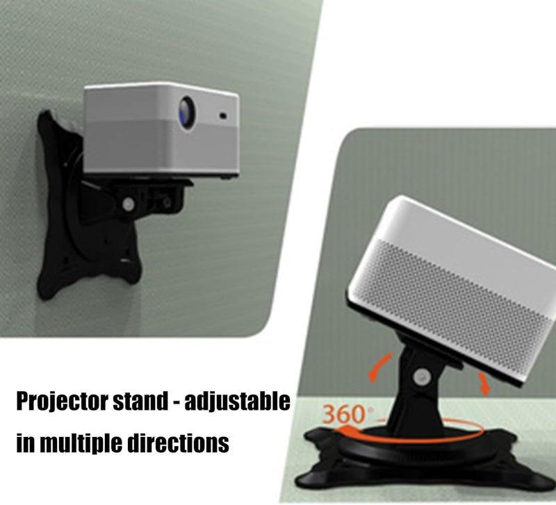 360 Rotatable Projectors Bracket Stand for Wall and Ceiling Mounting Home Theater Conference Room Applications Multiple Angle Projectors Mount for Home Theater - Image 5