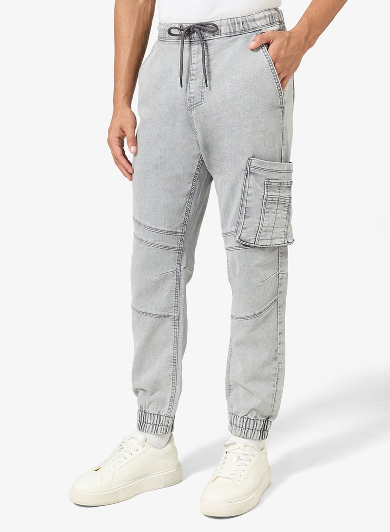 Ripples Men's Knit Denim Jogger - Image 1