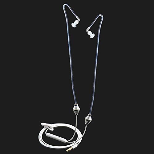 RICH IStereo Ear Headphones,Air Tube Anti-Radiation Headsets Earphone,in Ear Stereo Noise Isolating Anti-Radiation Earbuds with Microphone for Mobile Phone Black - Image 4