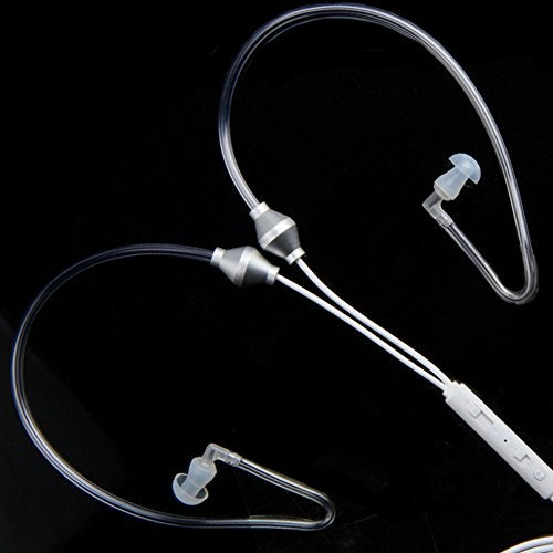 RICH IStereo Ear Headphones,Air Tube Anti-Radiation Headsets Earphone,in Ear Stereo Noise Isolating Anti-Radiation Earbuds with Microphone for Mobile Phone Black - Image 5