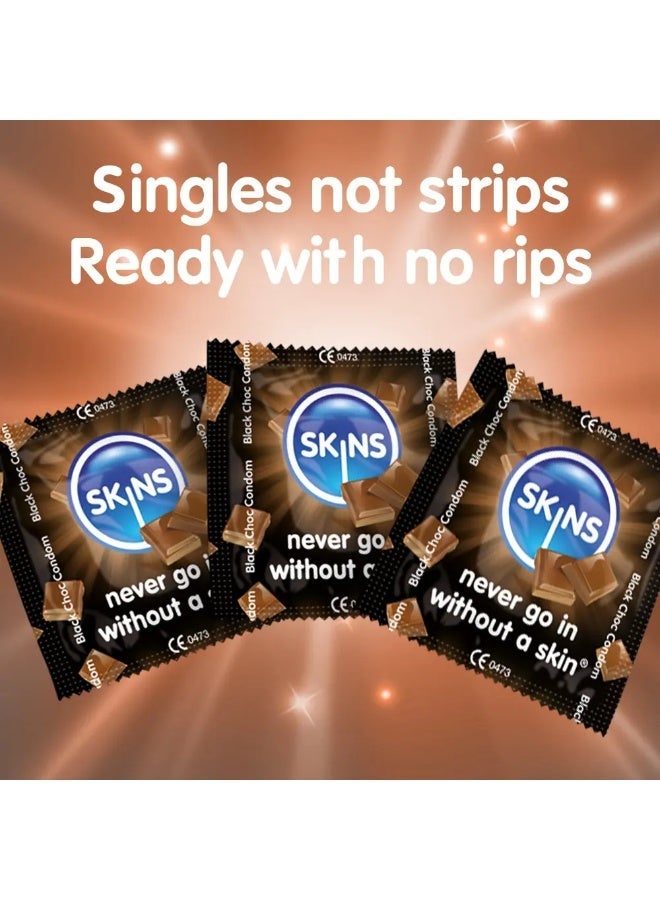 SKINS CONDOMS CHOCOLATE 4PIC - Image 3