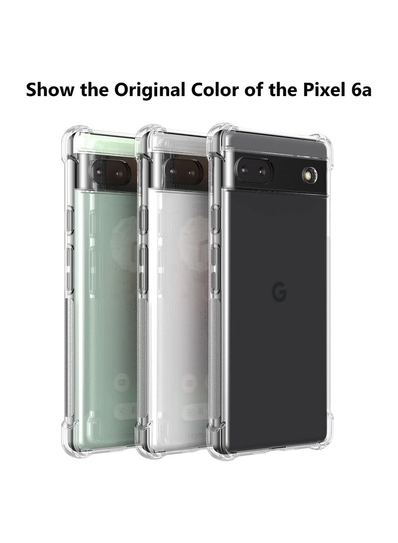 جراب شفاف لهاتف Google Pixel 6a غطاء خلفي شفاف ومرن ومرن من مادة TPU متوافق مع هاتف Google Pixel 6a - Image 3