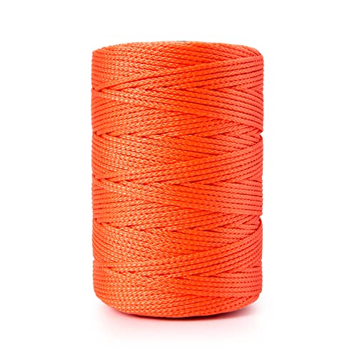 HONGDA Nylon Twine, 500 Feet #18 Braided Nylon Mason line String Perfect for Masonry Jobs and for The Layout of General Construction, Gardening, DIY Prject, Orange - Image 2
