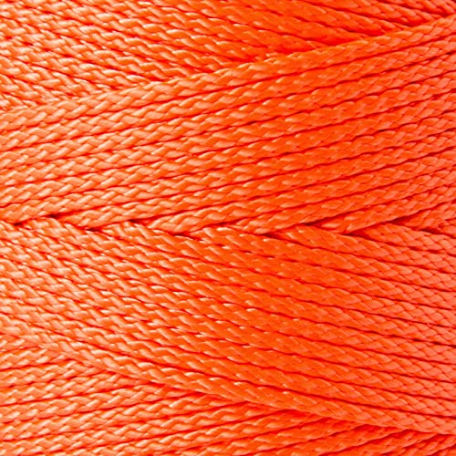 HONGDA Nylon Twine, 500 Feet #18 Braided Nylon Mason line String Perfect for Masonry Jobs and for The Layout of General Construction, Gardening, DIY Prject, Orange - Image 3