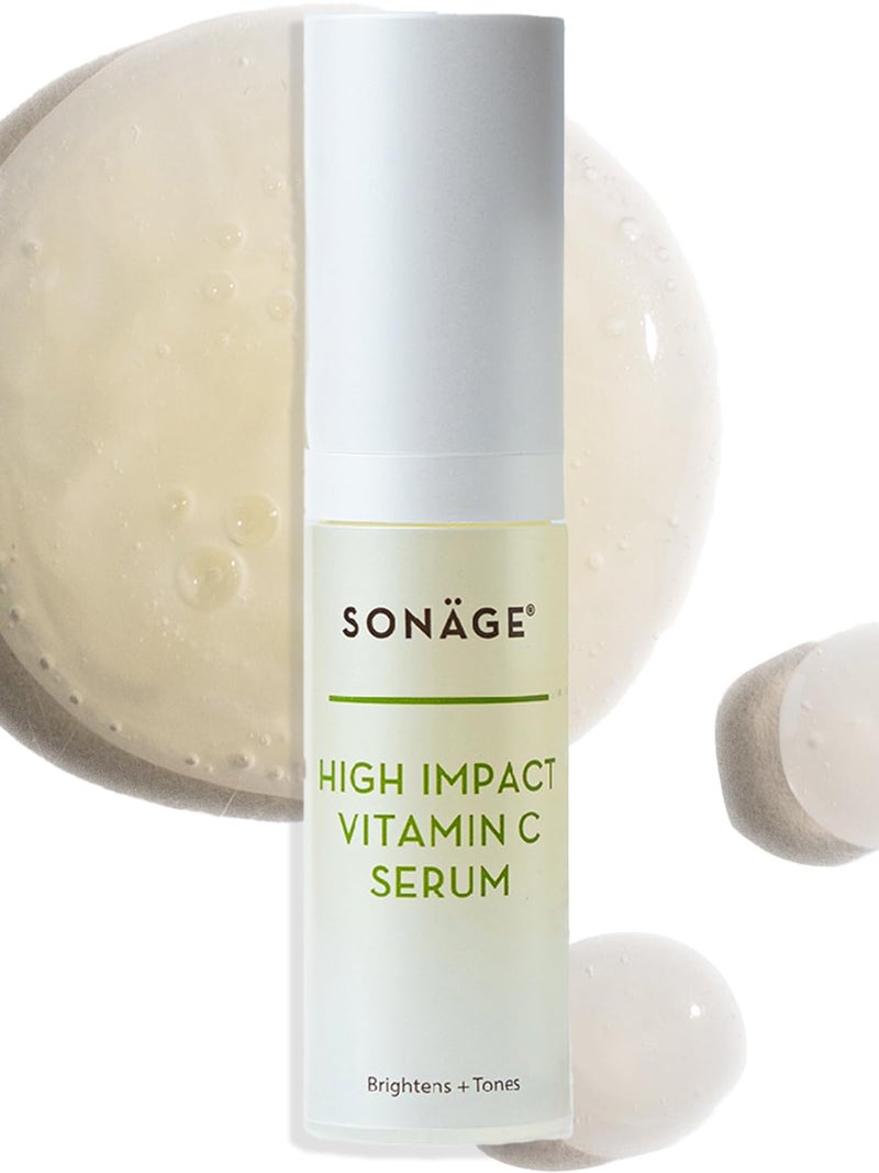 Sonage High Impact Vitamin C Serum:With Hyaluronic Acid | Hydrates & Fades Appearance Of Dark Spots (15 ml) - Image 1