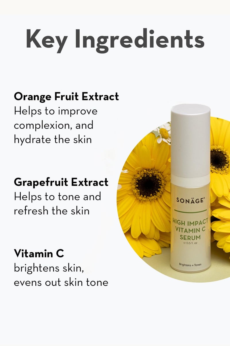 Sonage High Impact Vitamin C Serum:With Hyaluronic Acid | Hydrates & Fades Appearance Of Dark Spots (15 ml) - Image 3