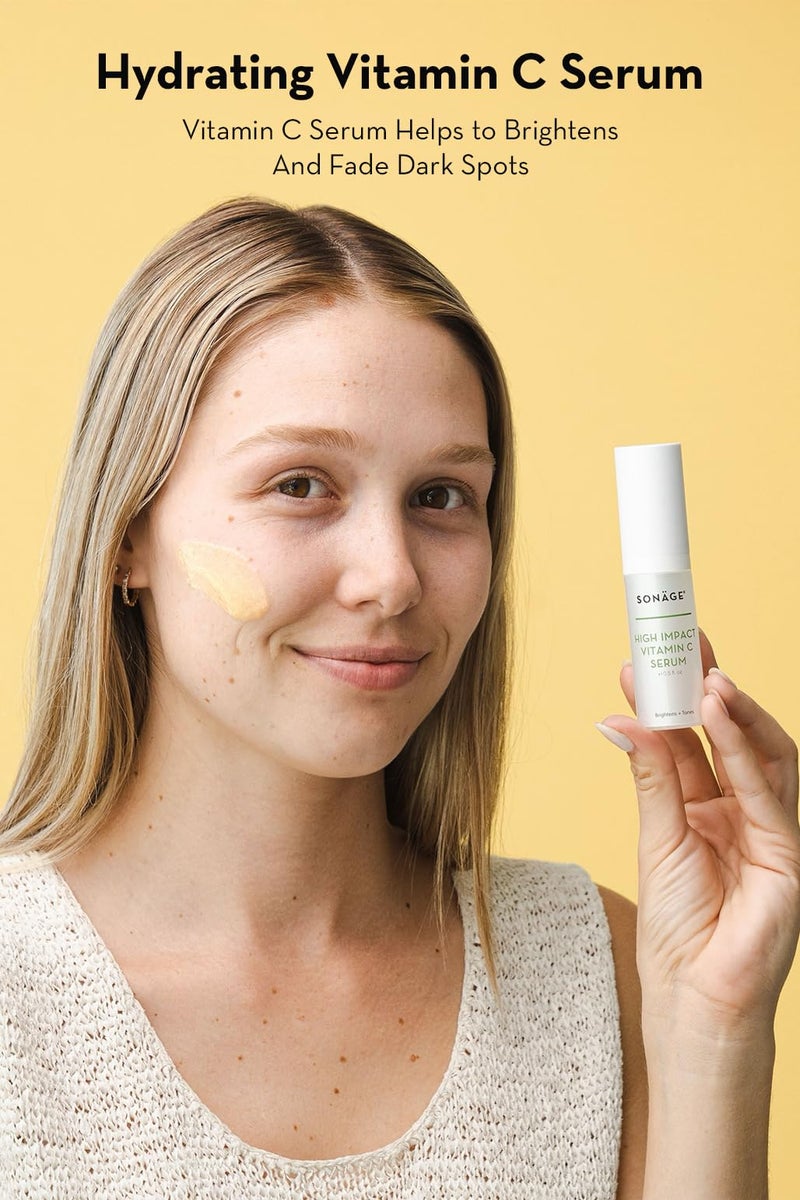 Sonage High Impact Vitamin C Serum:With Hyaluronic Acid | Hydrates & Fades Appearance Of Dark Spots (15 ml) - Image 2