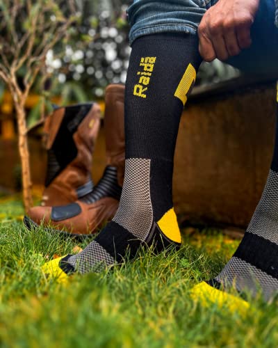 Raida Men Nylon Coolmax Performance Socks | Odour Free & Cushioned Base | Coolmax Fabric | Pack 2 Pa - Image 5