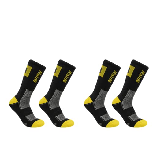 Raida Men Nylon Coolmax Performance Socks | Odour Free & Cushioned Base | Coolmax Fabric | Pack 2 Pa - Image 4