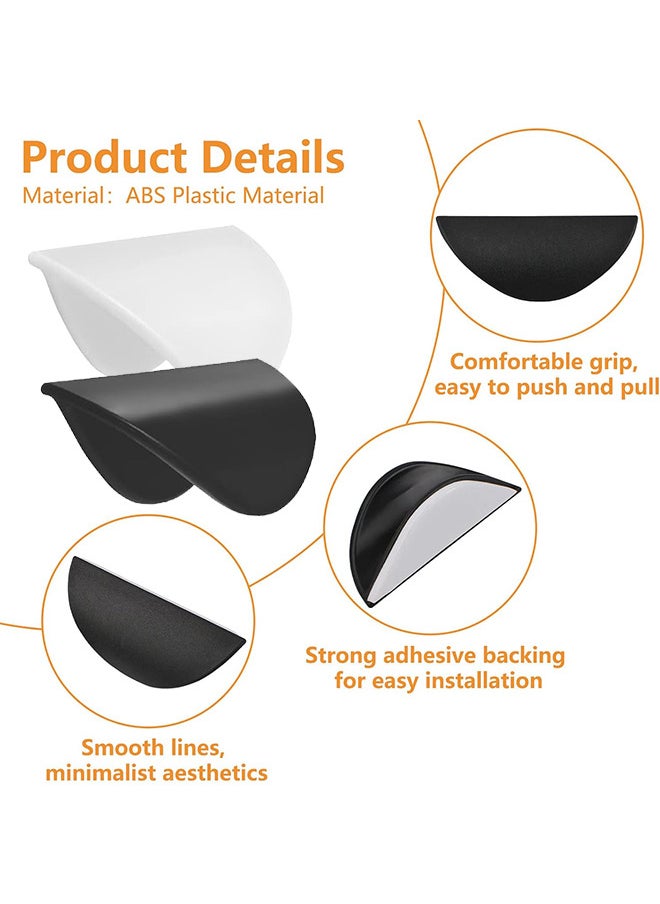Depend 4PCS Self Adhesive Handles, Balcony Door Handles, Cabinet Drawer Handles, Self Adhesive Plastic Handles For Cabinets, Windows, Sliding Doors, Easy To Open Handles  - Image 4