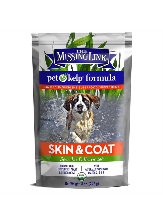 The Missing Link Pet Kelp Canine Skin & Coat 8oz Superfood Powdered Supplement, Organic & Limited Ingredient Formula for Dogs - Image 4