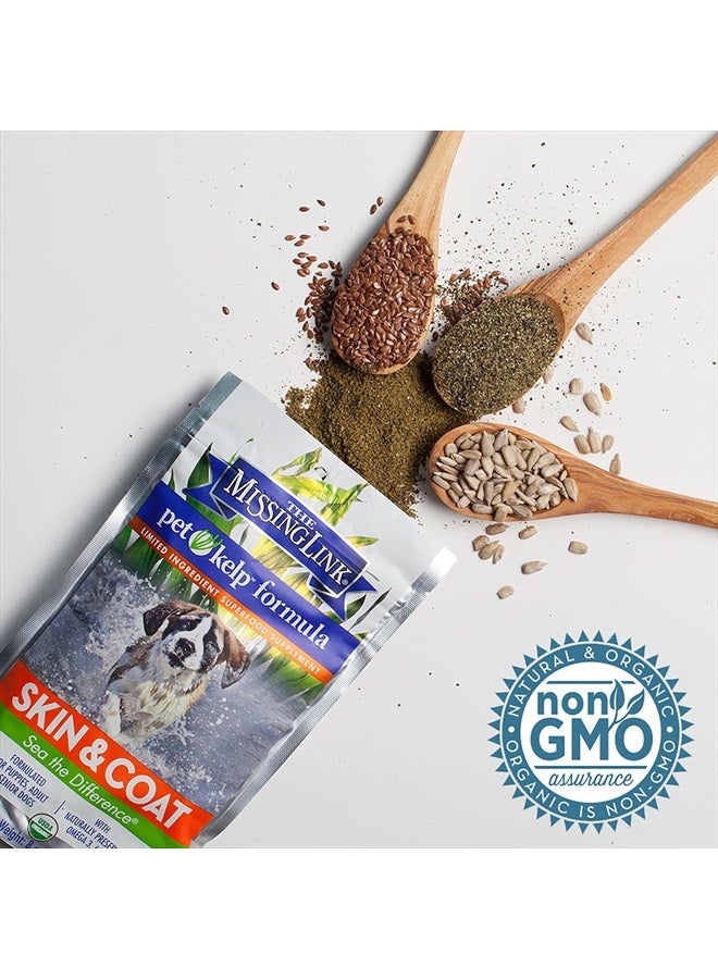 The Missing Link Pet Kelp Canine Skin & Coat 8oz Superfood Powdered Supplement, Organic & Limited Ingredient Formula for Dogs - Image 5