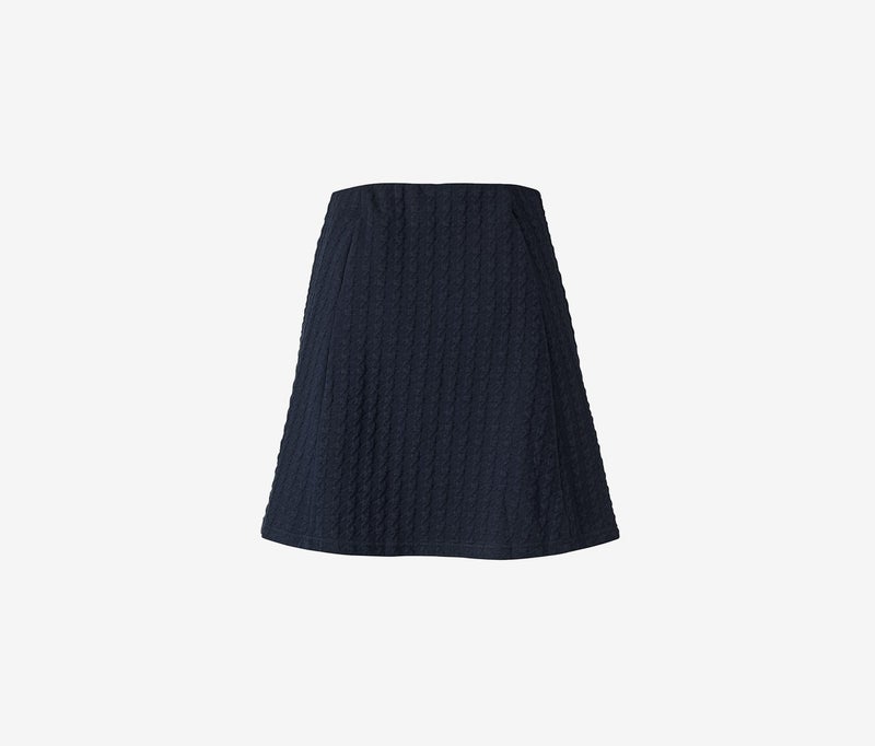 Tchibo تنورة ميدي محبوكة للنساء، كحلي - Image 3