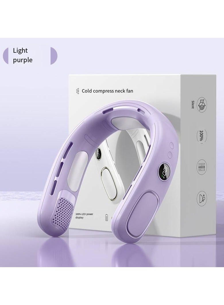 general Semiconductor Neck AC Fan - 5s Ice-Cooling Wearable Fan, USB-C Rechargeable for Desert Hiking &Prayer
