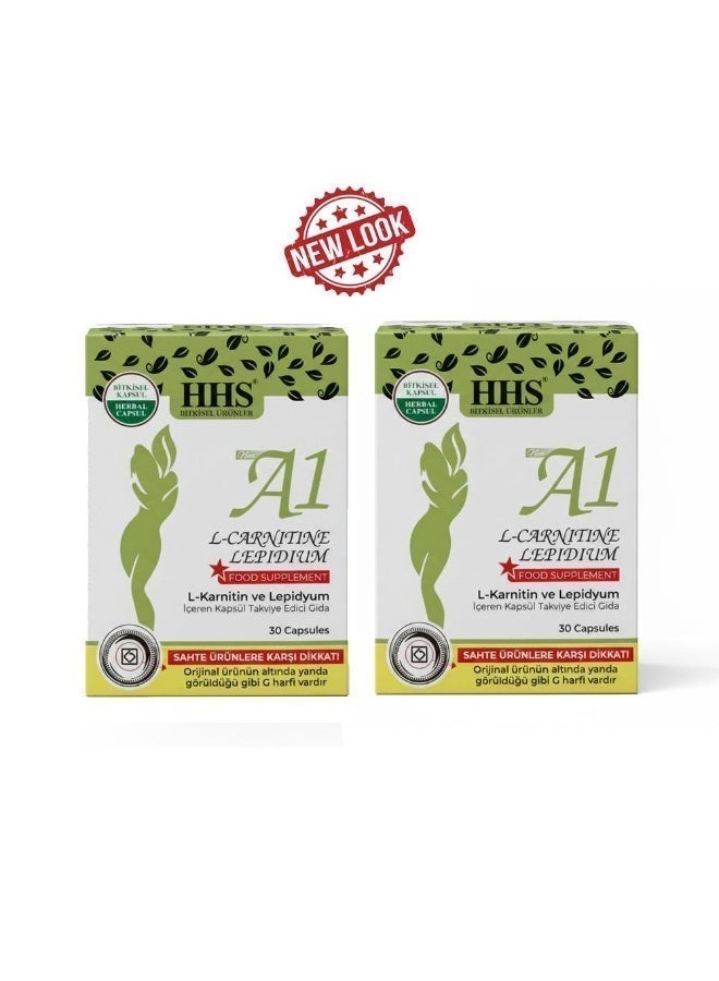 أتش أتش أس مكمل Hhs A1 L-Carnitine Lippidrine للتنحيف حبوب التنحيف–  الأصلي مكمل غذائي متطور يساعد على دعم حرق الدهون وتعزيز عملية الأيض بتركيبة فعالة تجمع بين L-Carnitine وLippidrine للمساعدة في تحويل الدهون إلى طاقة ودعم فقدان الوزن وقمع الشهية ويفضل استخدامه مع نظام غذائي صحي ونمط حياة نشط عبوتين 60 كبسولة - Image 4