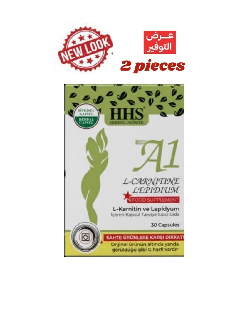 HHS A1 L-Carnitine Lippidrine Slimming Supplement - Original. An advanced dietary supplement that helps support fat burning and boost metabolism. Its effective formula combines L-Carnitine and Lippidrine to help convert fat into energy, support weight loss, and suppress appetite. Best used in conjunction with a healthy diet and active lifestyle. Two packs of 60 capsules each. - Image 5