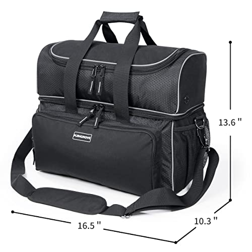 Mangrove 2 Ball Bowling Bag - Double Bowling Ball Bag with Dual Padded Holder & Mutiple Pockets - Fits Shoes Up to Mens Size 16 and Accessories - Image 2