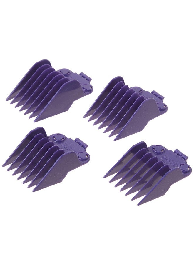 Andis 01415 Master Dual Magnet Large Comb Set - Crafted with High-Grade Metal, Contains 4 Different Size Combs - Providing a Comfortable & Snag-Free Experience - Purple - Image 5