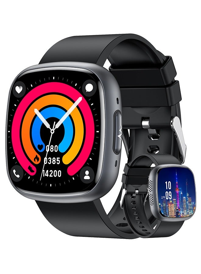 RollsTimi  Men's/Women Smartwatch, 1.75 Inch High Definition Full Screen Touch, Message Reminder, Point Reminder, Multiple Exercise Modes, Exercise Health Sleep Monitoring, Multi Language Selection, RT ET593 - Image 1