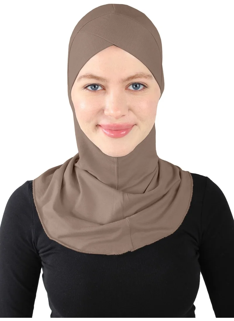 إيكاردين Cross Hijab - St 232 Dark Mink