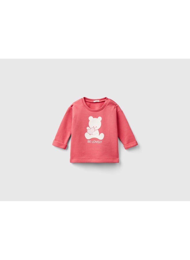 Organic Cotton Sweatshirt With Print - pzsku/Z5992364AEBDEEE289107Z/45/_/1722933743/c98611e6-6e53-4230-8284-b7e1175a730d