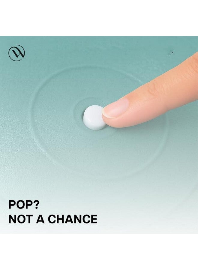 WISELIFE كرة جيم ويسلايف، كرة علاج طبيعي لليوغا في المنزل، كرة تمرين للاستقرار، لياقة بدنية، مضادة للانفجار، كرسي توازن مقاوم للانزلاق للمكتب، سويسري مع مضخة هواء (تركواز، 55 سم) - Image 4