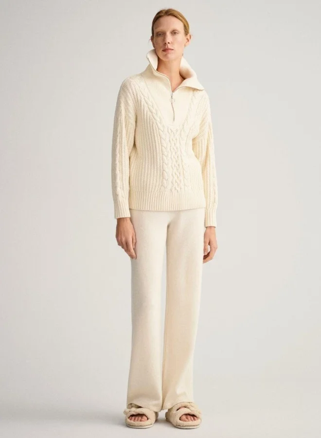 GANT Gant Cable Half-Zip Sweater