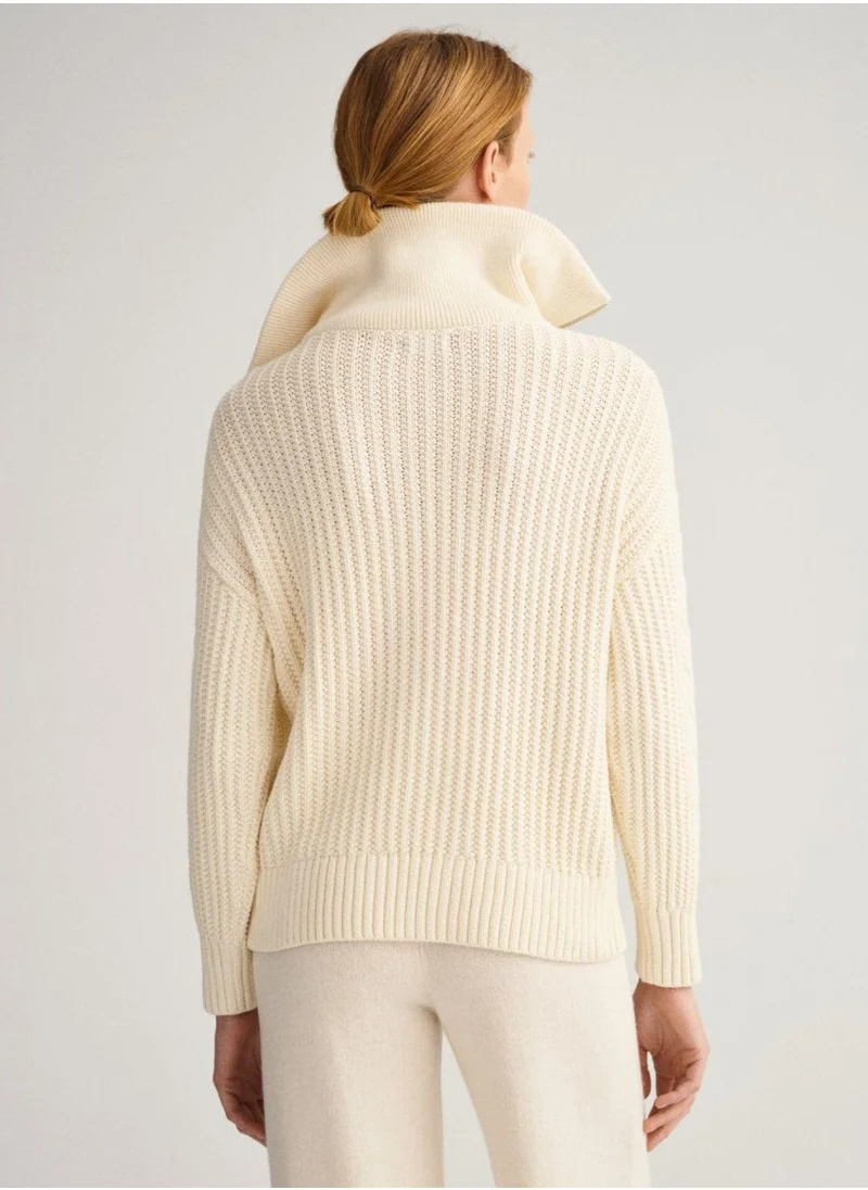 GANT Gant Cable Half-Zip Sweater