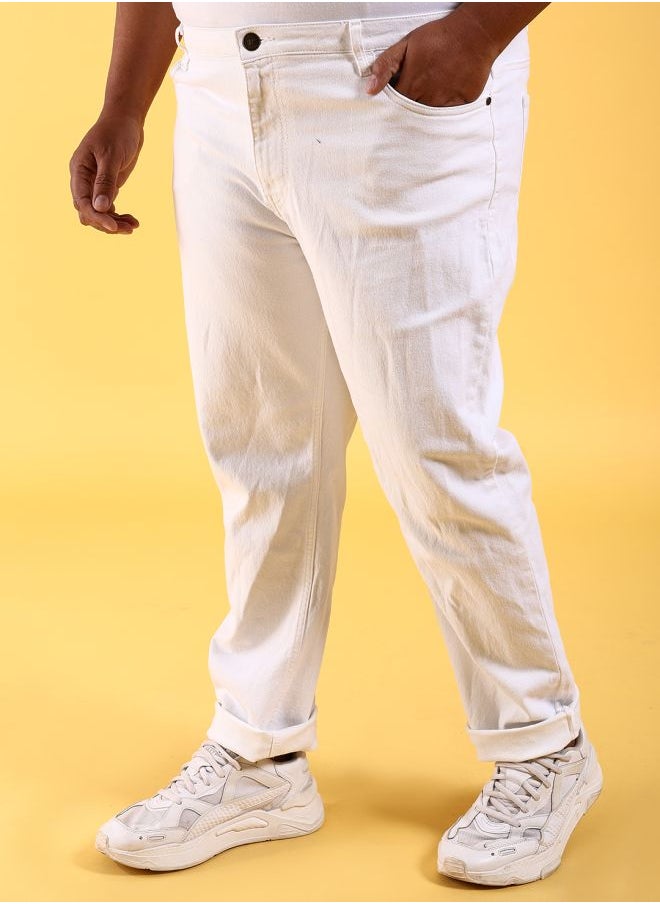 HARDSODA Men Plus Size Slim Fit Solid Mid-Rise Stretchable Jeans  - Image 3