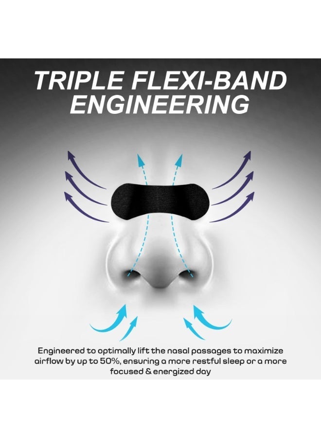 شرائط أنف للتنفس، مقاومة للزيت والعرق، للأداء الرياضي والنوم، توسيع فوري للممرات الأنفسية، لطيفة وآمنة للحساسية عبوة 30 قطعة - Image 4