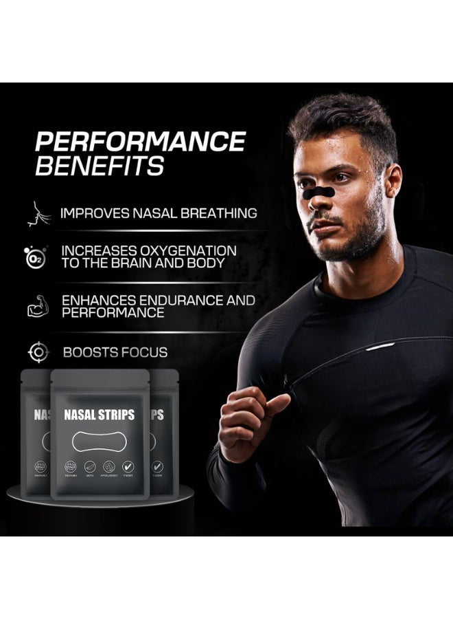 شرائط أنف للتنفس، مقاومة للزيت والعرق، للأداء الرياضي والنوم، توسيع فوري للممرات الأنفسية، لطيفة وآمنة للحساسية عبوة 30 قطعة - Image 3