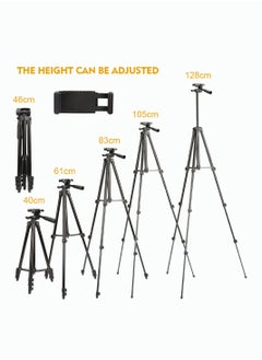 AccLoo 51 Inch Extendable Phone Tripod and Camera Stand with Bluetooth Remote and Clip  - Image 2