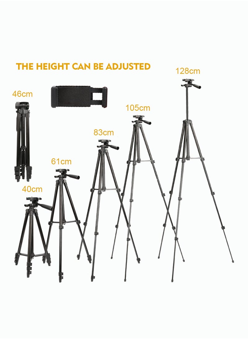 AccLoo - 51 Inch Extendable Phone Tripod and Camera Stand with Bluetooth Remote and Clip - Image 1