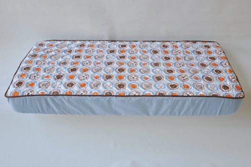 Bacati Mod Sports Blue Quilted Sheet - Image 1