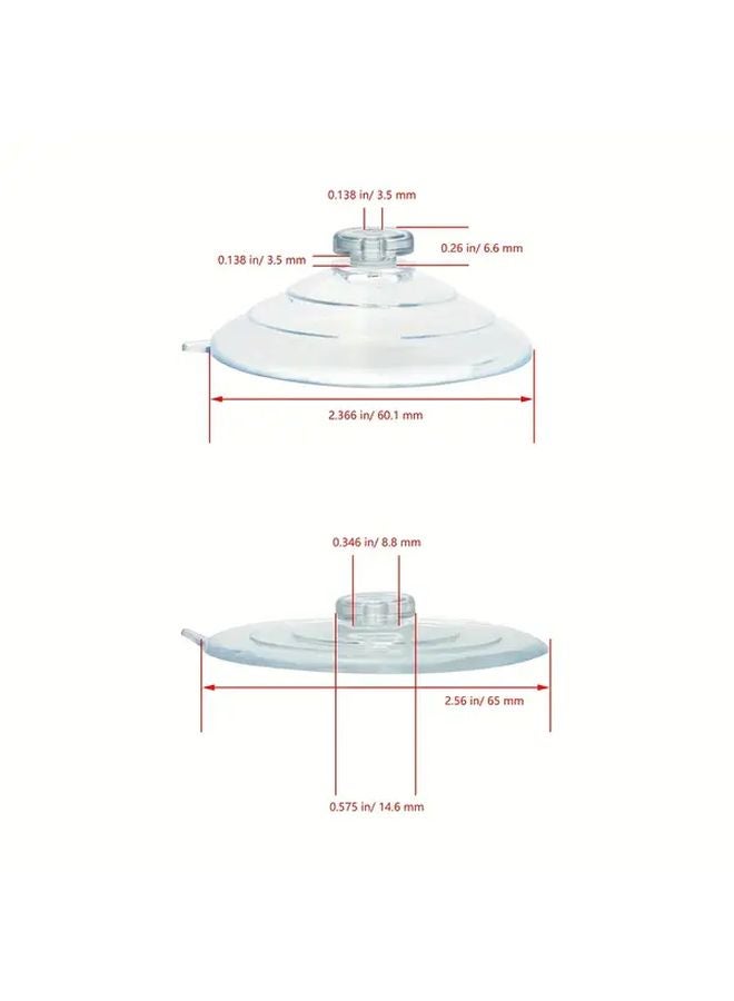12pcs 60mm Plastic Suction Cups With Holes Multipurpose Wall Decor Hanging Accessories - Image 3