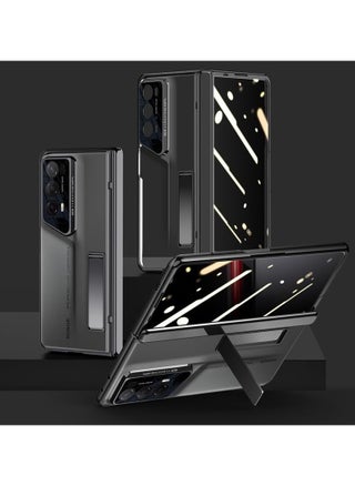Case Compatible with Honor Magic V2 RSR Porsche Design, Clear Transparent Case with Privacy Screen Protector and Kickstand, Spring Hinge All-inclusive Camera Protection Cover - pzsku/Z599285F793643C5FC966Z/45/_/1712819303/2e8cb3aa-95e9-4f33-9270-6d4487d0c500