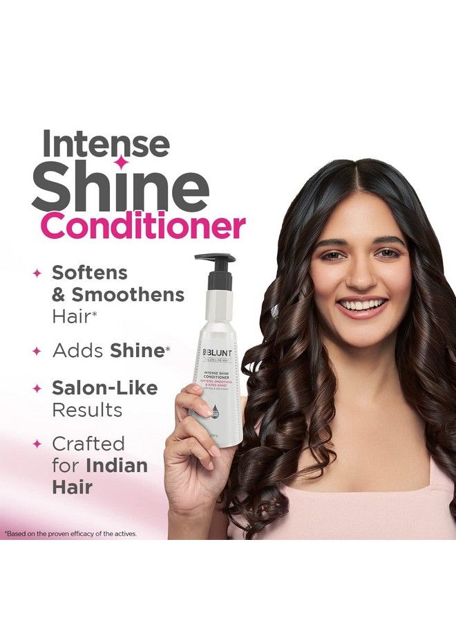 BBLUNT Intense Shine Conditioner With Rice & Silk Protein For Softer Smoother & Shinier Hair 250 G - Image 4