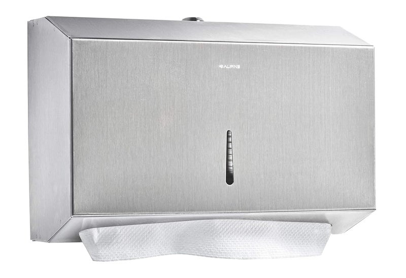 Alpine Industries Paper Towel Dispenser, 200 C Folds/ 275 Multi-Fold, natural - Image 2