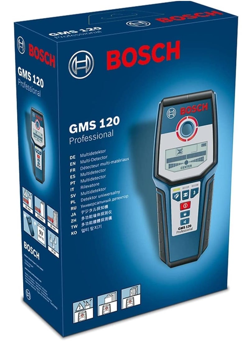 BOSCH Bosch GMS 120 Wall Scanner – Simple and Easy to Use, Detects Objects in Walls for Increased Safety, Ideal for Renovation Work, Powered by 1 x 9V 6LR61 Battery  - Image 3