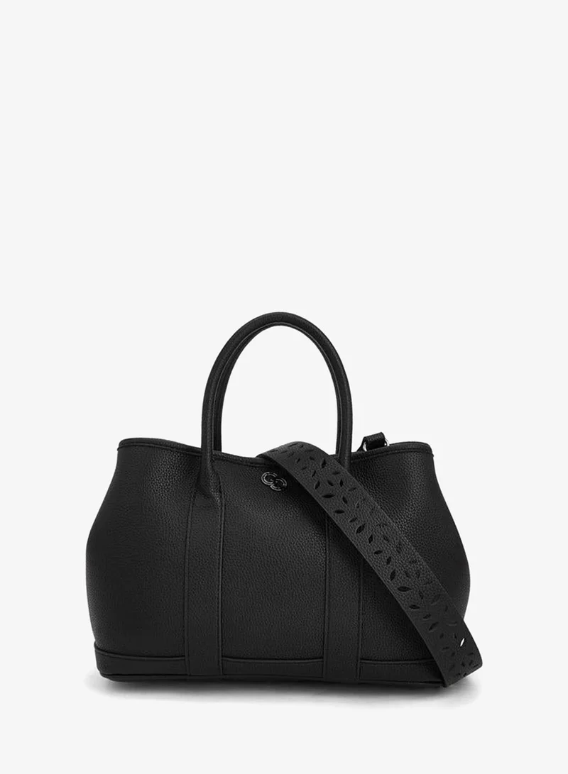 Laser Cut Tote Bag with Detachable Strap