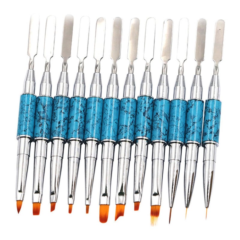 Dual Use Nail Art Pen For Manicure And Gel Nails Home Salon Professional Kit - Image 5